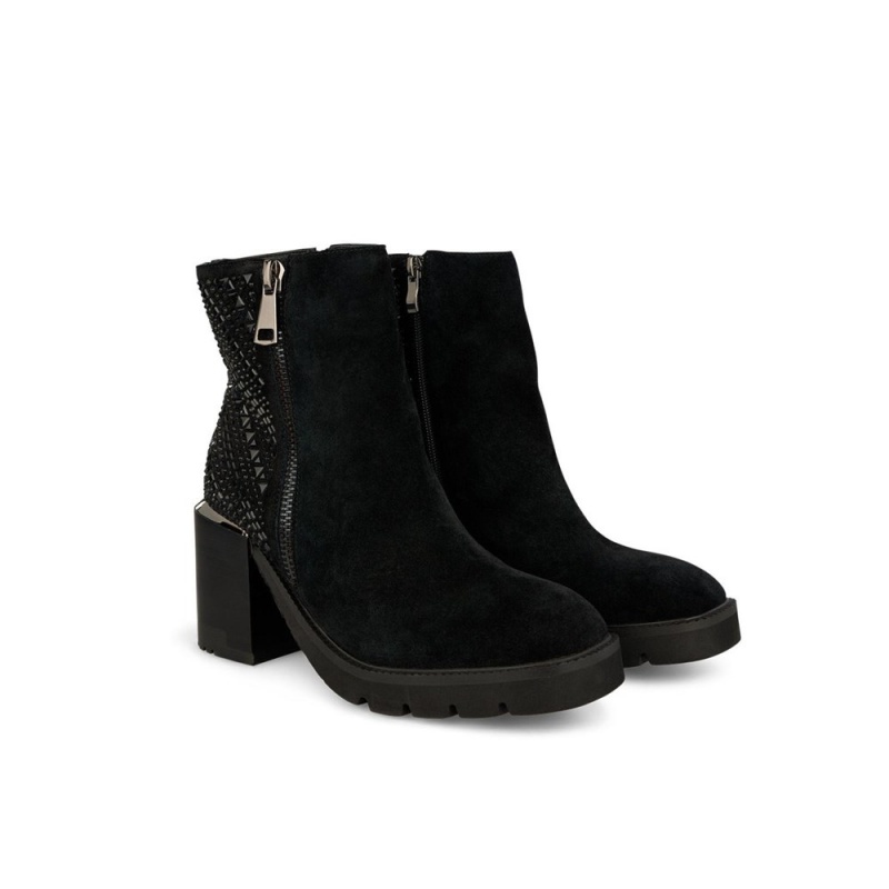 Bottines Alma En Pena Side Zips Noir Femme | KVE-79408688